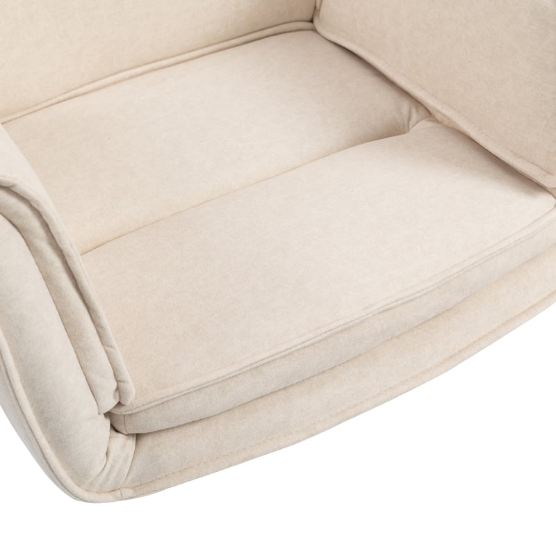 Criss Cross Chair with 5-Gear Adjustable Armrests & Wheels, Ergonomic Thickened Backrest Swivel Desk Chair for Home Office