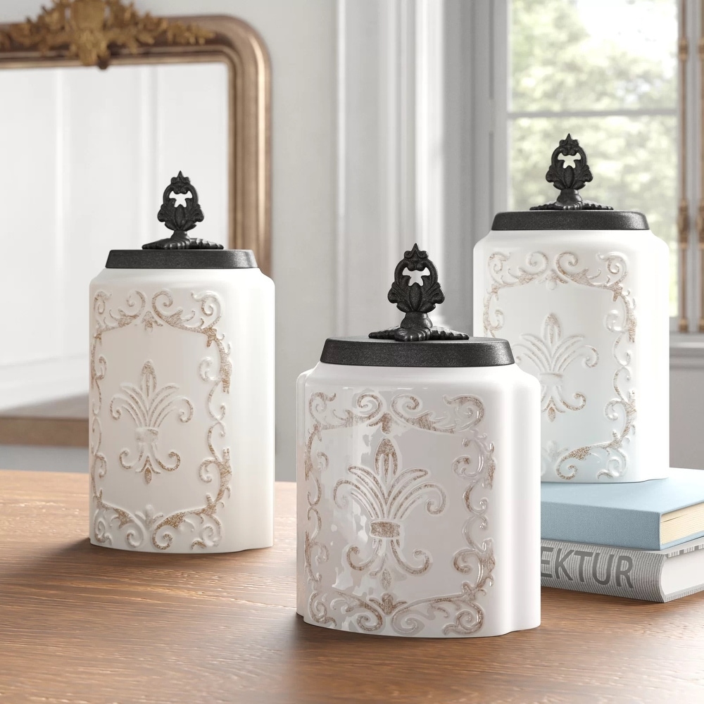 Buy White Kitchen Canisters Online at Overstock | Our Best ...