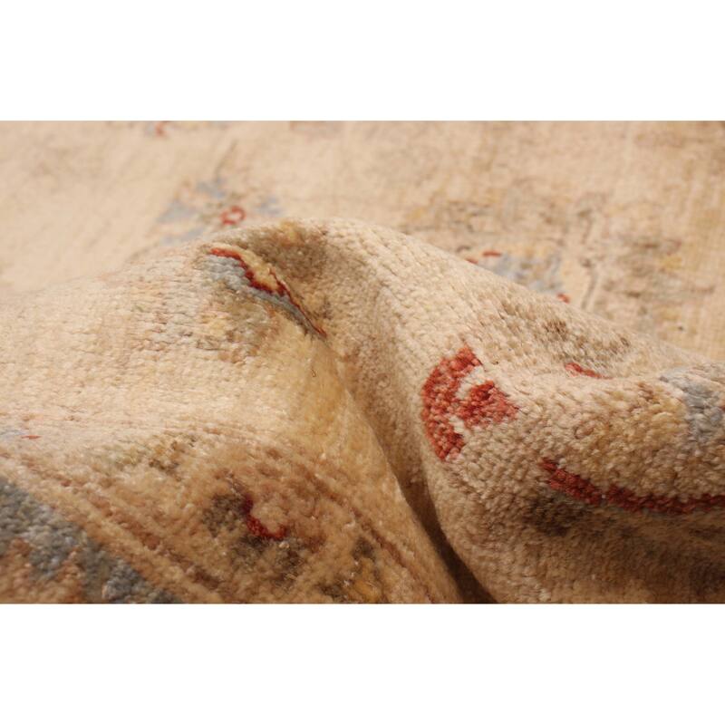 ECARPETGALLERY Hand-knotted Chobi Finest Ivory Wool Rug - 6'7 x 9'6