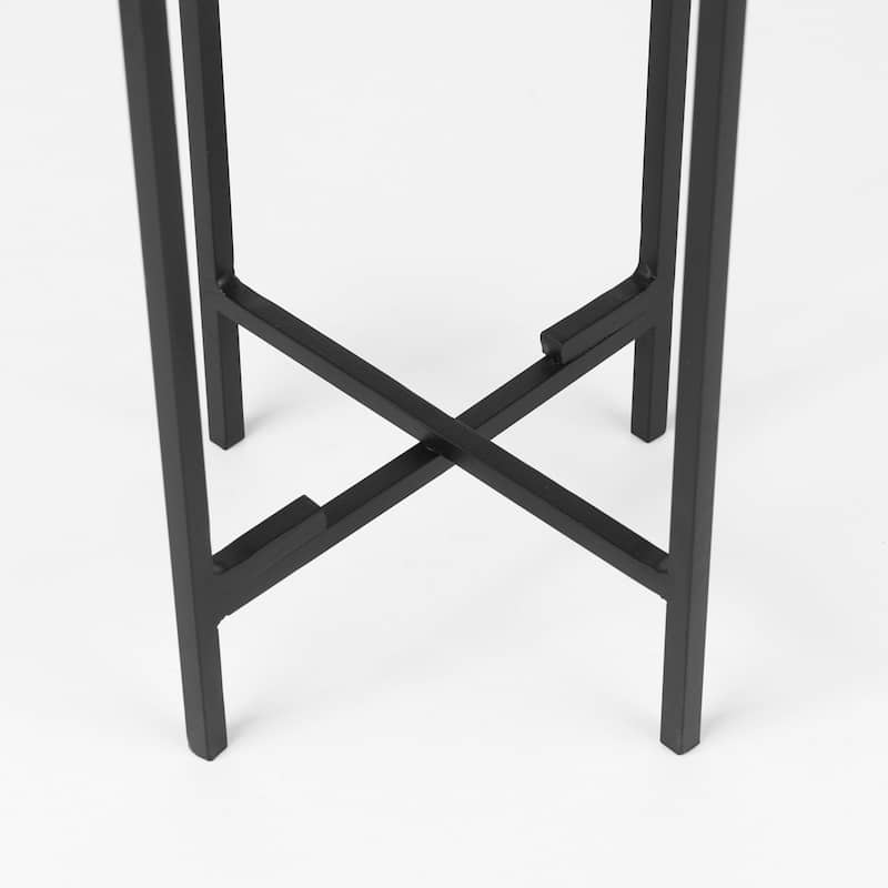 Sowerberry (Large) Bronze Metal w/Black Iron Legs Plant Stand