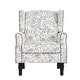 preview thumbnail 113 of 134, 2 Set Traditional Patterned Wingback Accent Chairs with NailHead