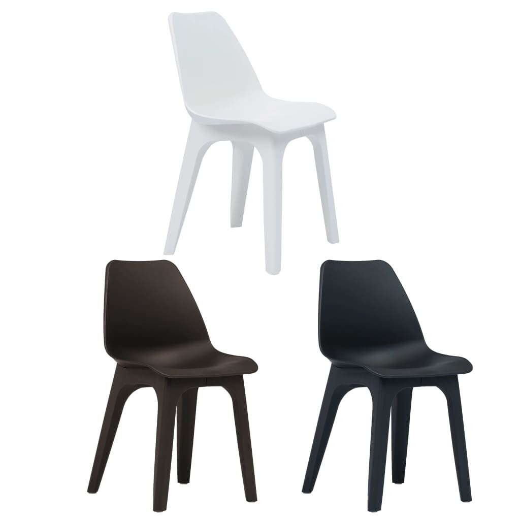 Shop Vidaxl 2x Garden Chairs Plastic Side Chair Outdoor Furniture