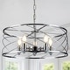 preview thumbnail 11 of 17, Bella Depot Industrial Black Metal Cage Dimmable Chandelier 70-Inch Adjustable Pendant Light for Kitchen Island, Hallway - 20"