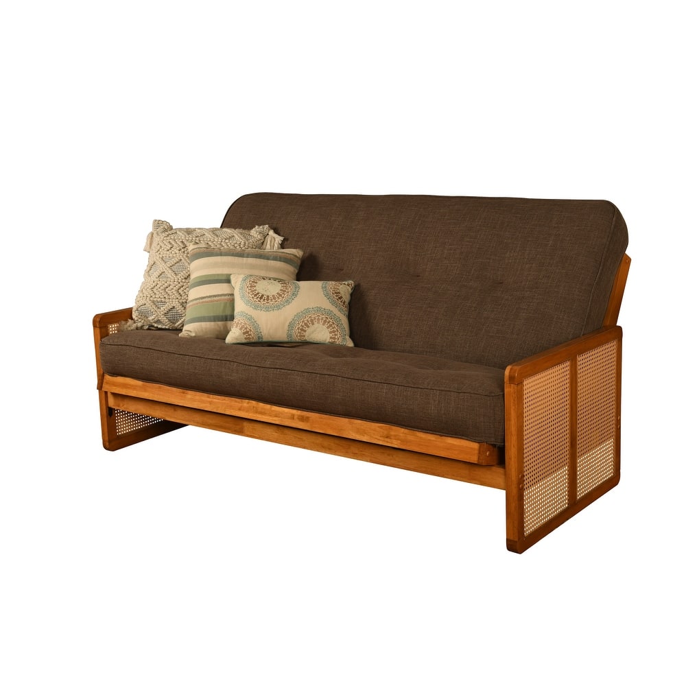 Somette Westport Full-size Futon in Honey includes Mattress
