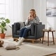 preview thumbnail 38 of 43, MCombo Napa Leather Couch, Leather Sofa