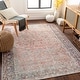 preview thumbnail 12 of 10, Livabliss Rhys Traditional Medallion Machine Washable Area Rug Rust/Brown - 5' 3" x 7'