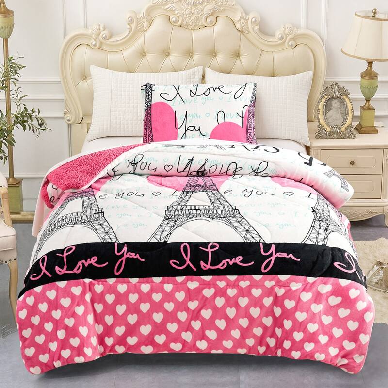 Unicorn Flamingo Kids Comforter Set Best Gift - Tower