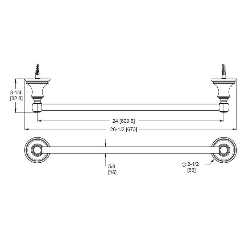 Pfister BTB-TB3 Tisbury 24" Towel Bar