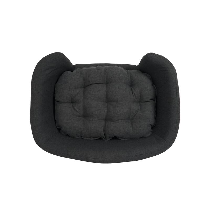 Roomfitters Modern Dog Sofa Bed, Corduroy Pet Couch with Supportive Foam and Wooden Legs, Elevated Design