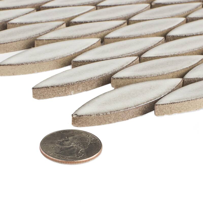 Merola Tile Pescado Satin Stone Grey 12" x 12-1/2" Porcelain Floor and Wall Tile