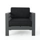 preview thumbnail 36 of 41, Christopher Knight Home Cape Coral Outdoor Aluminum Club Chair with Optional Sunbrella Cushions