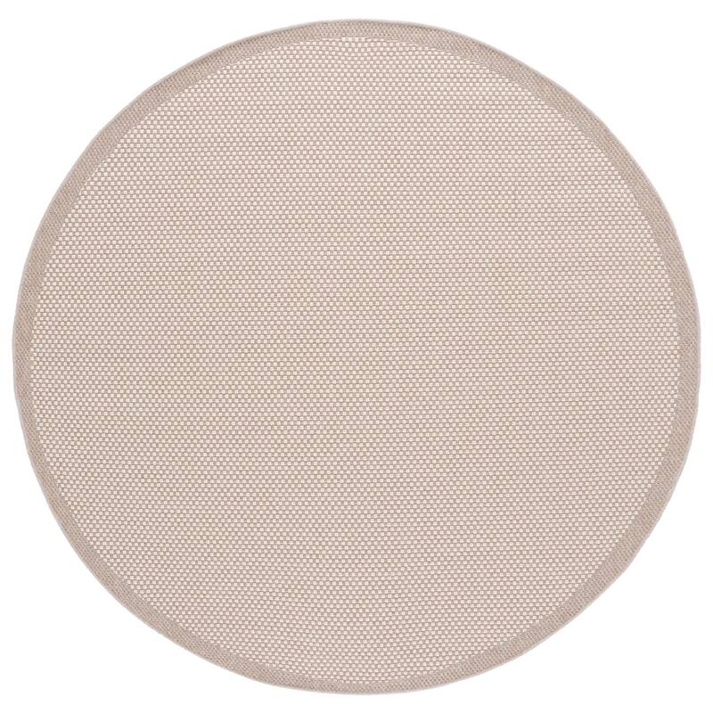 SAFAVIEH Sisal All-Weather Tilda Transitional Rug - 6'7" Round - Ivory/Beige