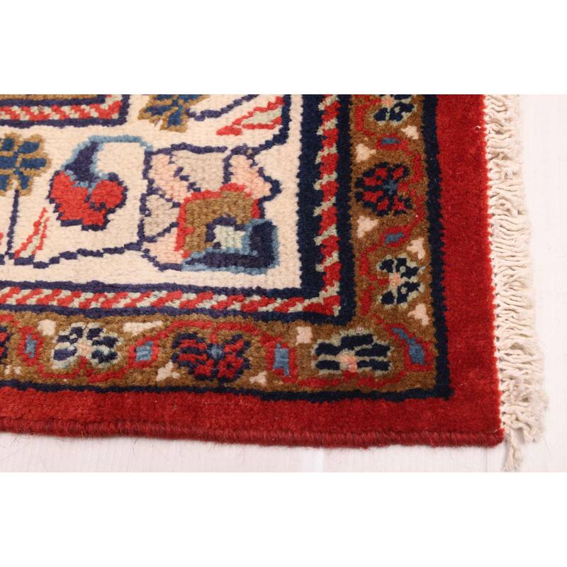 ECARPETGALLERY Hand-knotted Andelz Red Wool Rug - 4'3 x 6'11