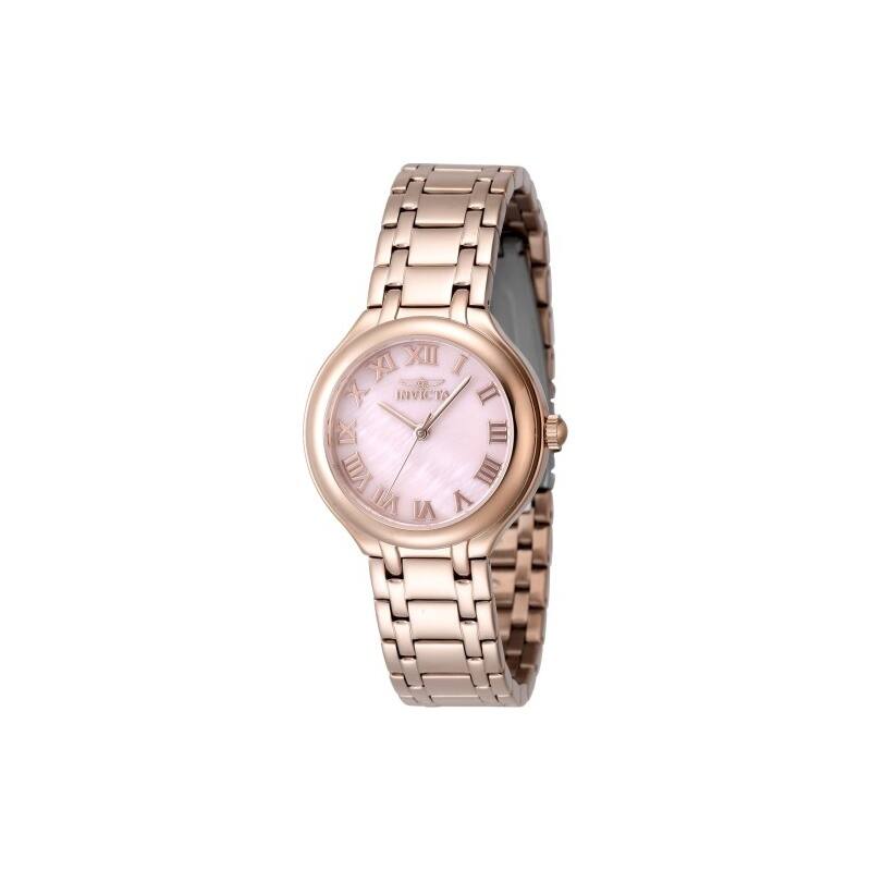 Invicta Women's 48232 Wildflower Quartz 3 Hand Pink Dial Watch - Rose Gold
