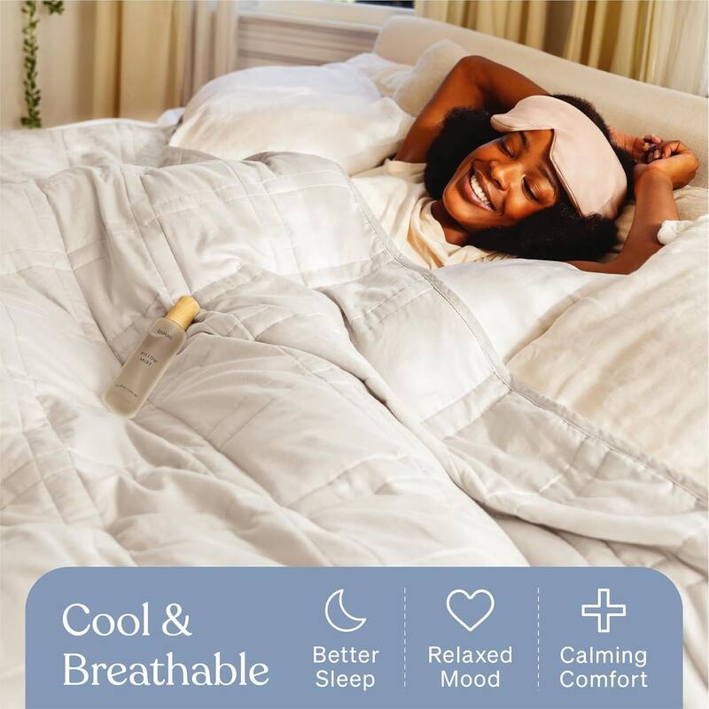Cool Cotton Weighted Blanket - 12lb Throw
