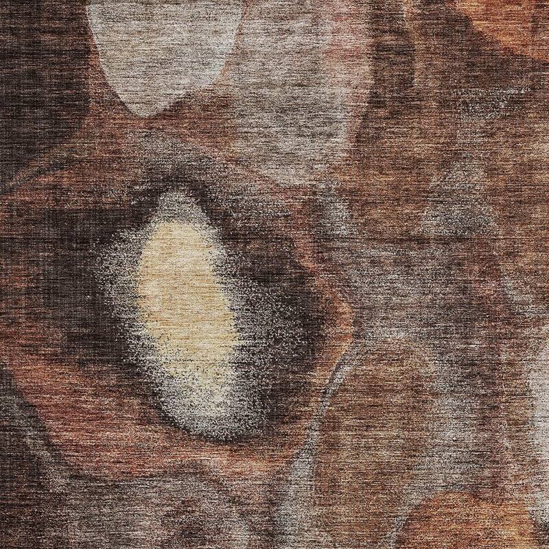 HomeRoots Abstract Transitional Rectangle Outdoor Rug