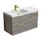 Option Grey Oak / Matte Gold