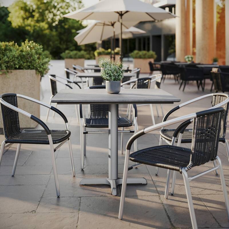 Commercial HPL Wrapped Seamless Scratch and Stain Resistant Tabletop - 36"W x 36"D x 1.5"H