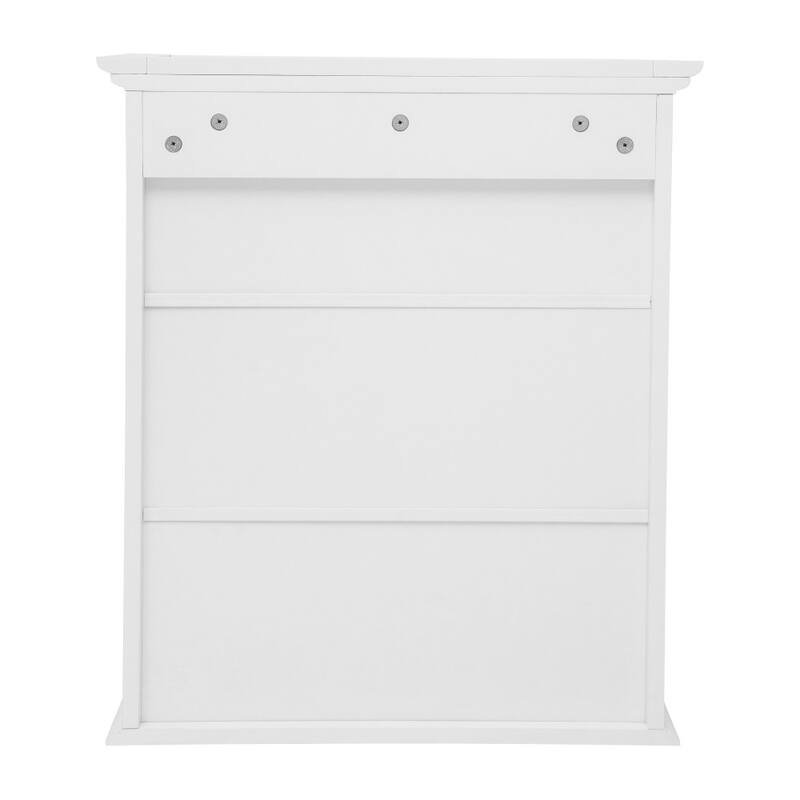 Wall-Mounted Medicine Cabinet Bathroom Storage Organizer with Shelves