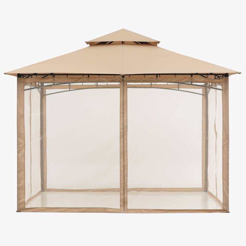 ABCCANOPY Patio Outdoor Gazebo for Double Roof Soft Canopy