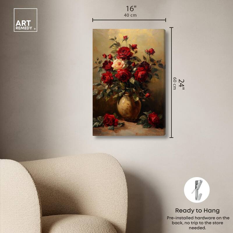 Lavish Lily Lament Canvas by Art Remedy, Gallery Wrapped