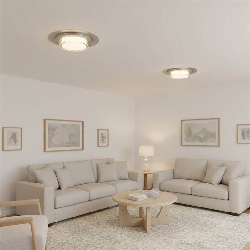 16 inch Square Chrome Integrated LED Flush Mount - Chrome