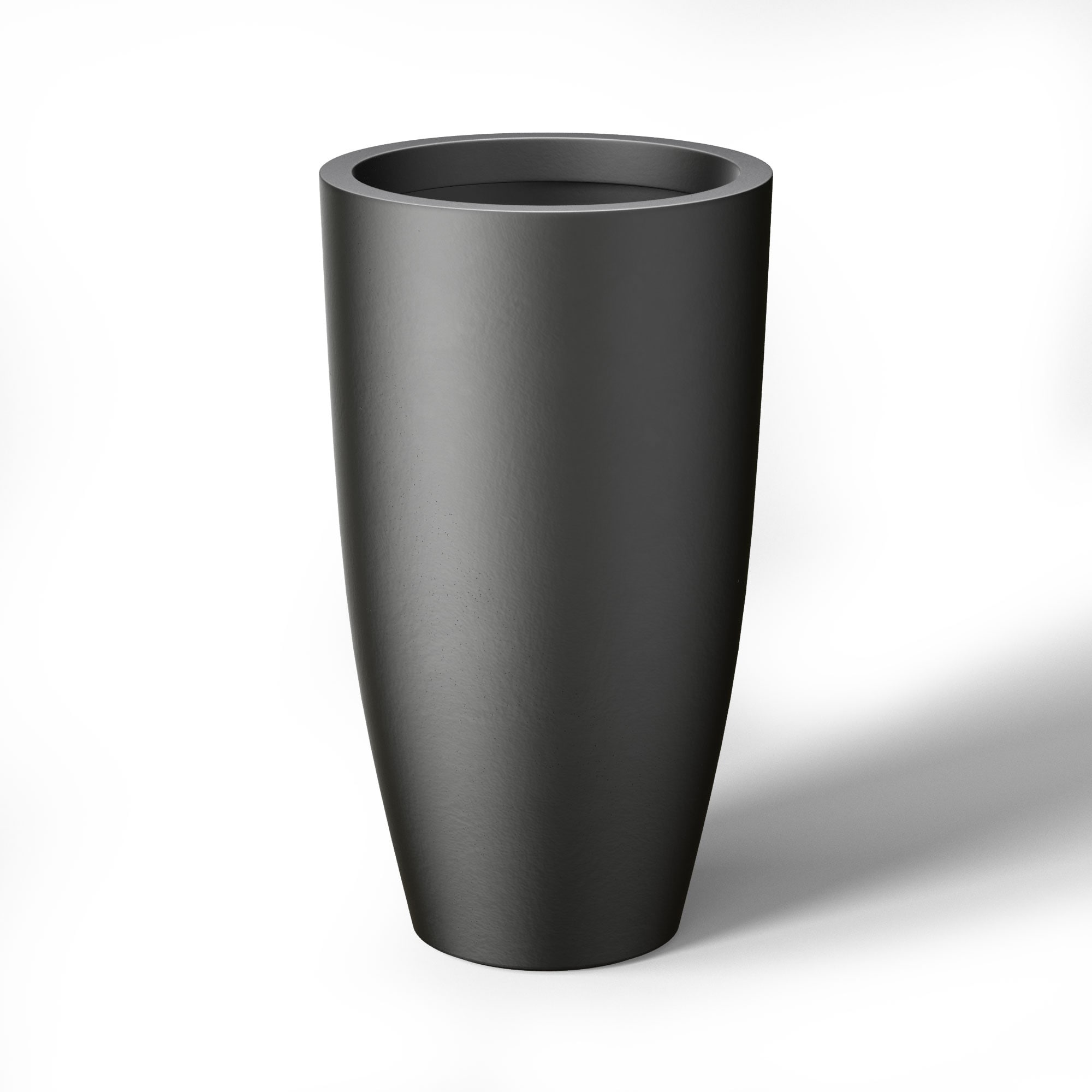 Tall Concrete Round Plant Pots / Large Indoor and Outdoor flower Planters
