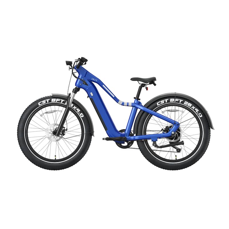 Step-Over Electric Mountain Bike - Blue - 26