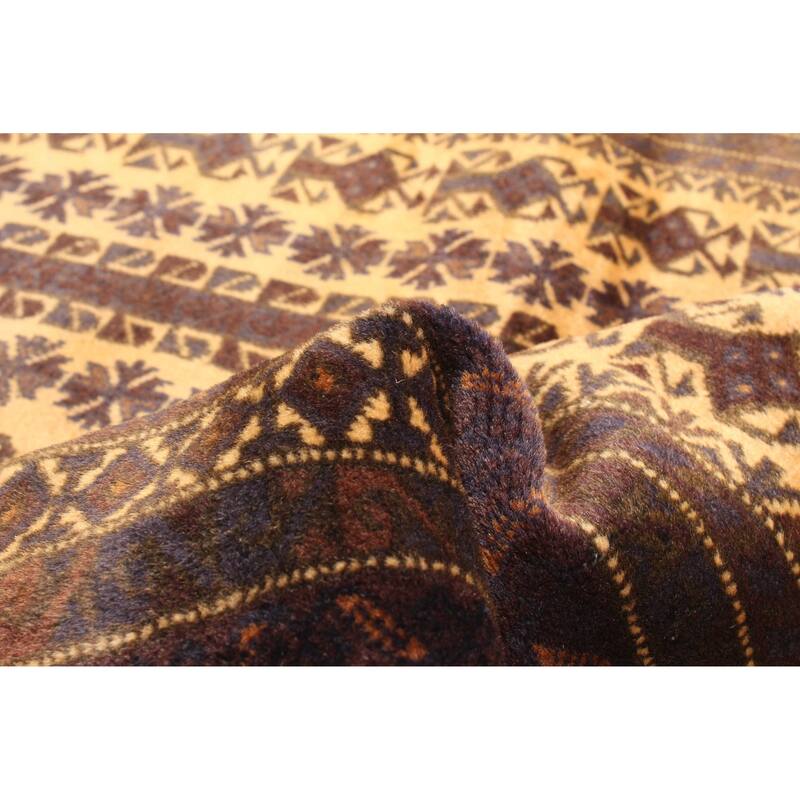 ECARPETGALLERY Hand-knotted Teimani Beige Wool Rug - 3'2 x 5'2