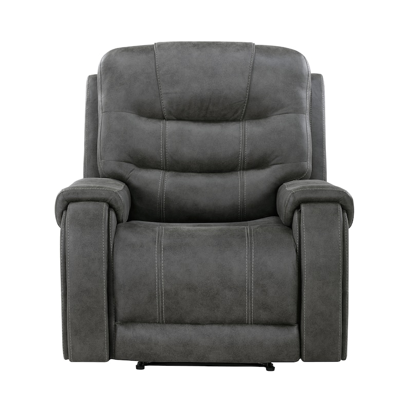 Fremont & Park Gerald 39.5" Microfiber Manual Reclining Chair with Tab Pull Motion