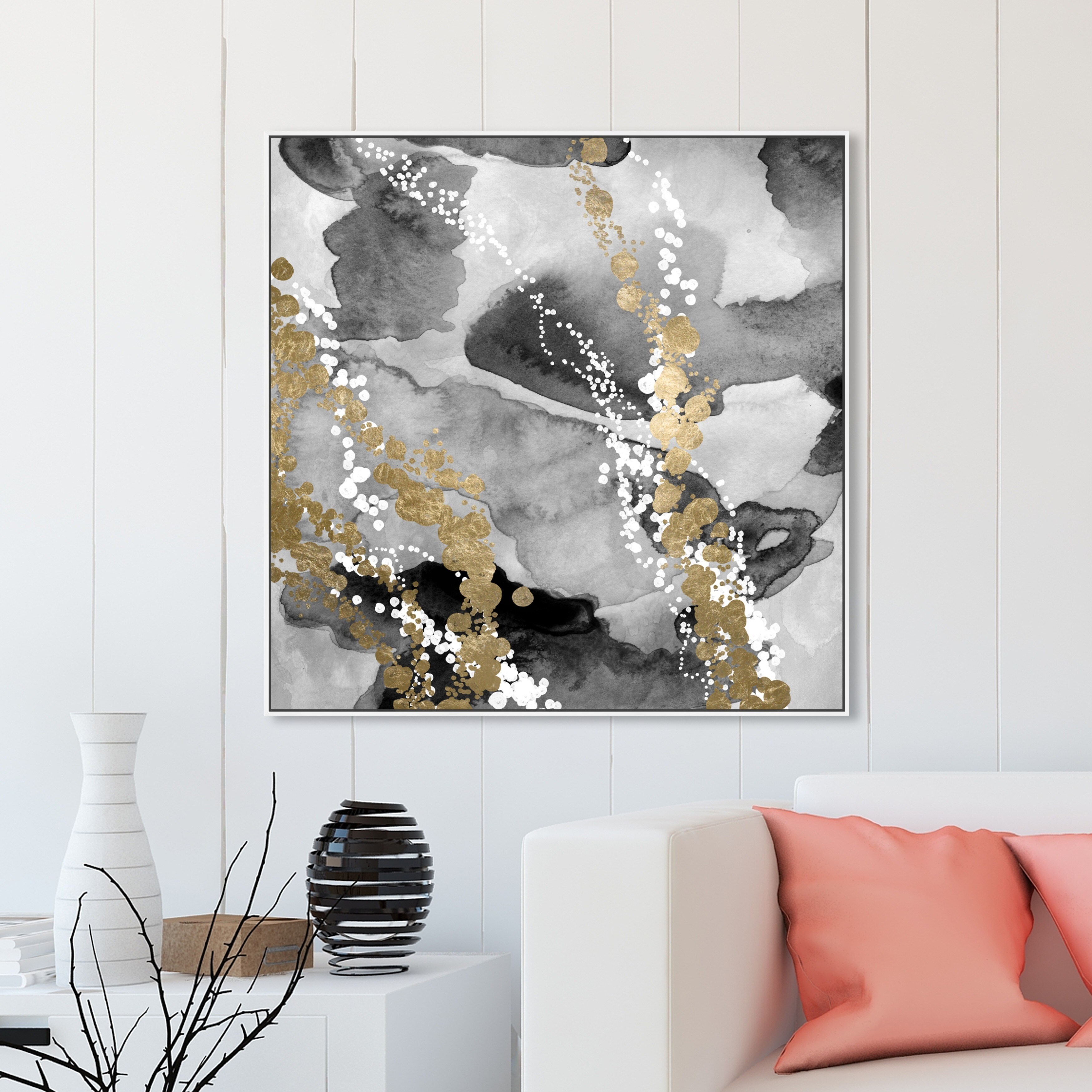 Oliver Gal '454 Strand Luxe' Fashion and Glam Wall Art Canvas Print - Gold,  Black - On Sale - Bed Bath & Beyond - 28416819