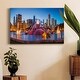 preview thumbnail 7 of 6, Downtown Chicago At Night Premium Gallery Wrapped Canvas - Ready to Hang