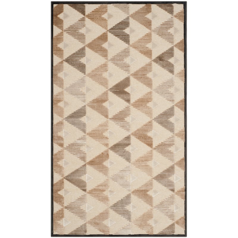 SAFAVIEH Paradise Litha Modern Viscose Rug - 3'3" x 5'7" - Soft Anthracite/Cream
