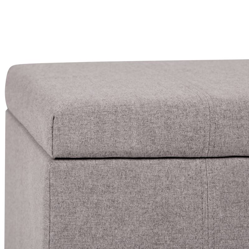WYNDENHALL Lancaster 36 inch Wide Contemporary Rectangle Storage Ottoman