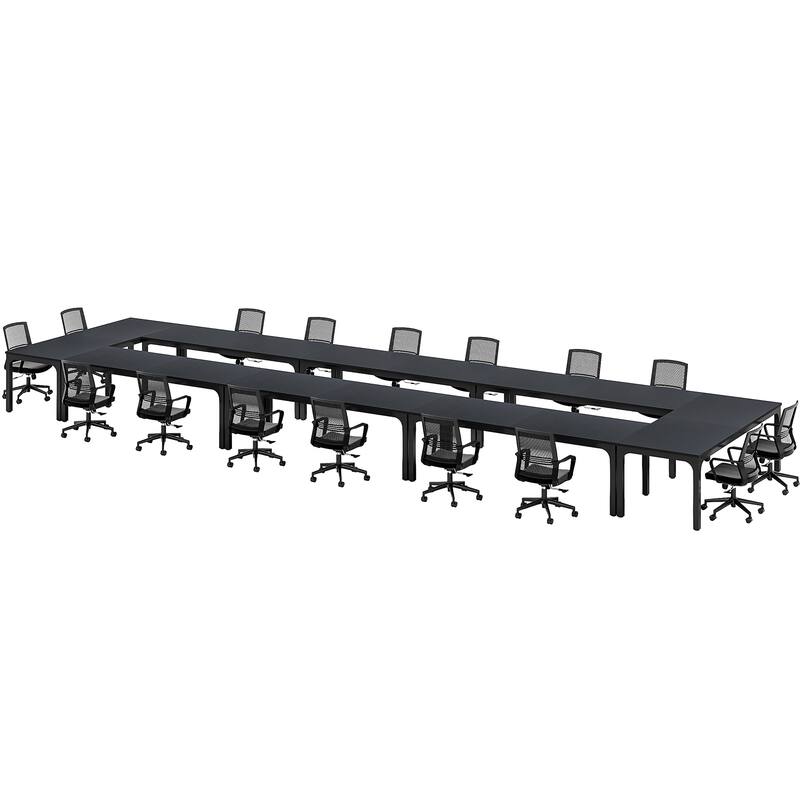 78.74-Inch Conference Table Set,13FT Conference Room Table, Large Rectangle Meeting Seminar Tables Set,Long Business Tables