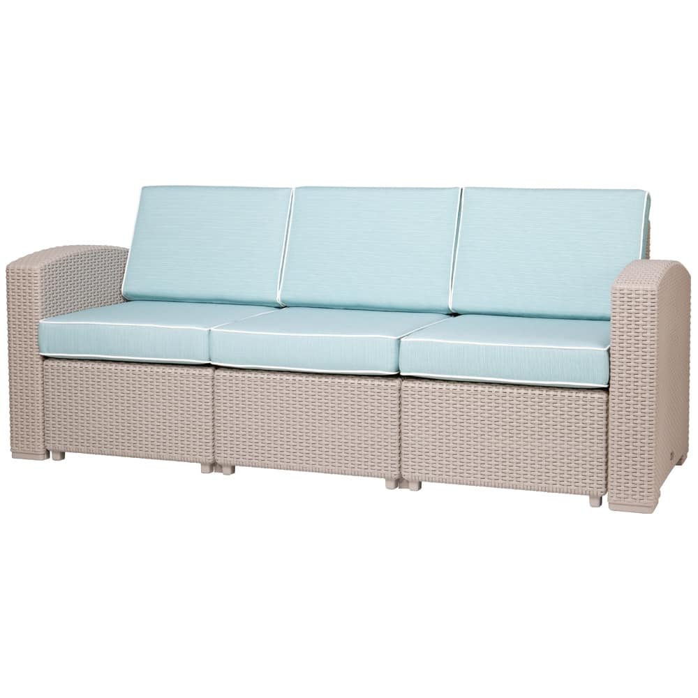 Magnolia Resin All-Weather Sofa with Cushions