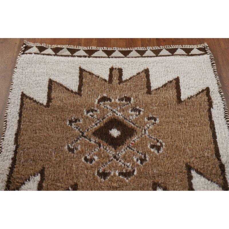Anatolian Runner Rug Hand-knotted Wool Carpet - 3'2"x 11'7"