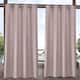 ATI Home Delano Indoor/Outdoor Grommet Top Curtain Panel Pair - 54X84 - Blush