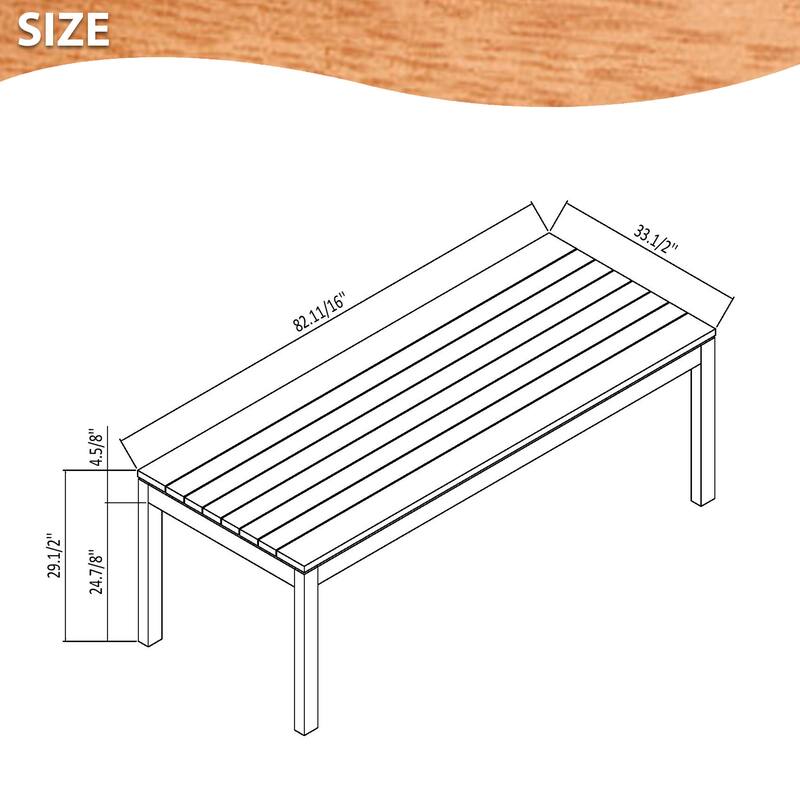 Amazonia Lourdes 9-piece Eucalyptus Wood Outdoor Dining Set - 9 Piece