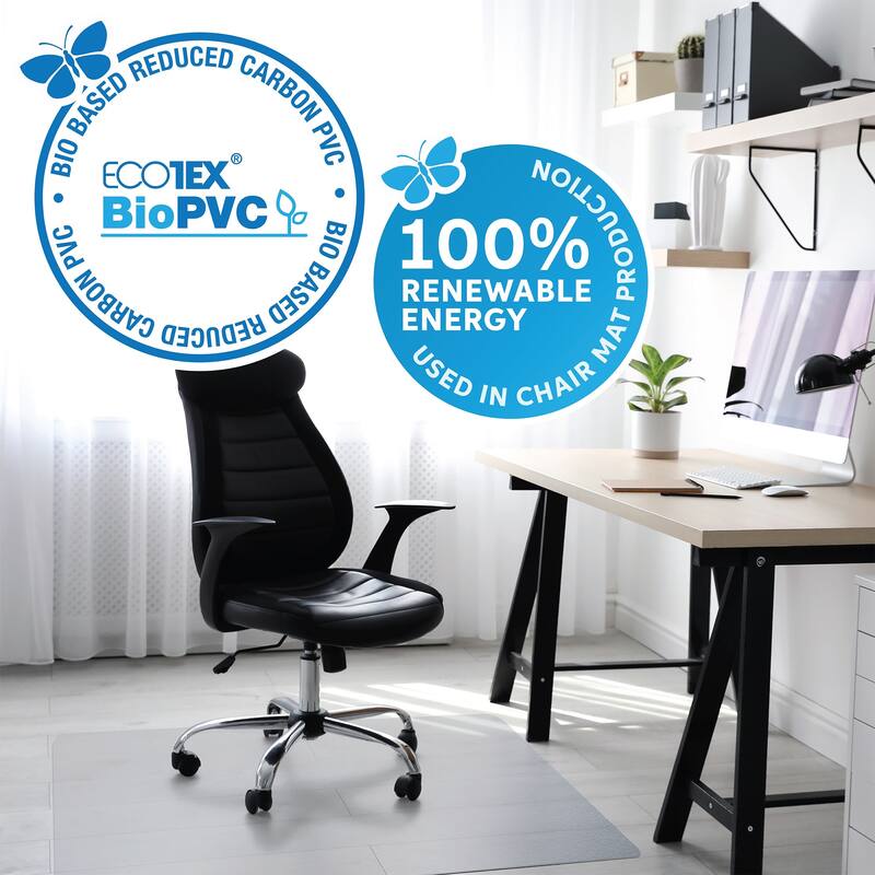 Ecotex BioPVC Chair Mat for Hard Floors - 29" x 47"