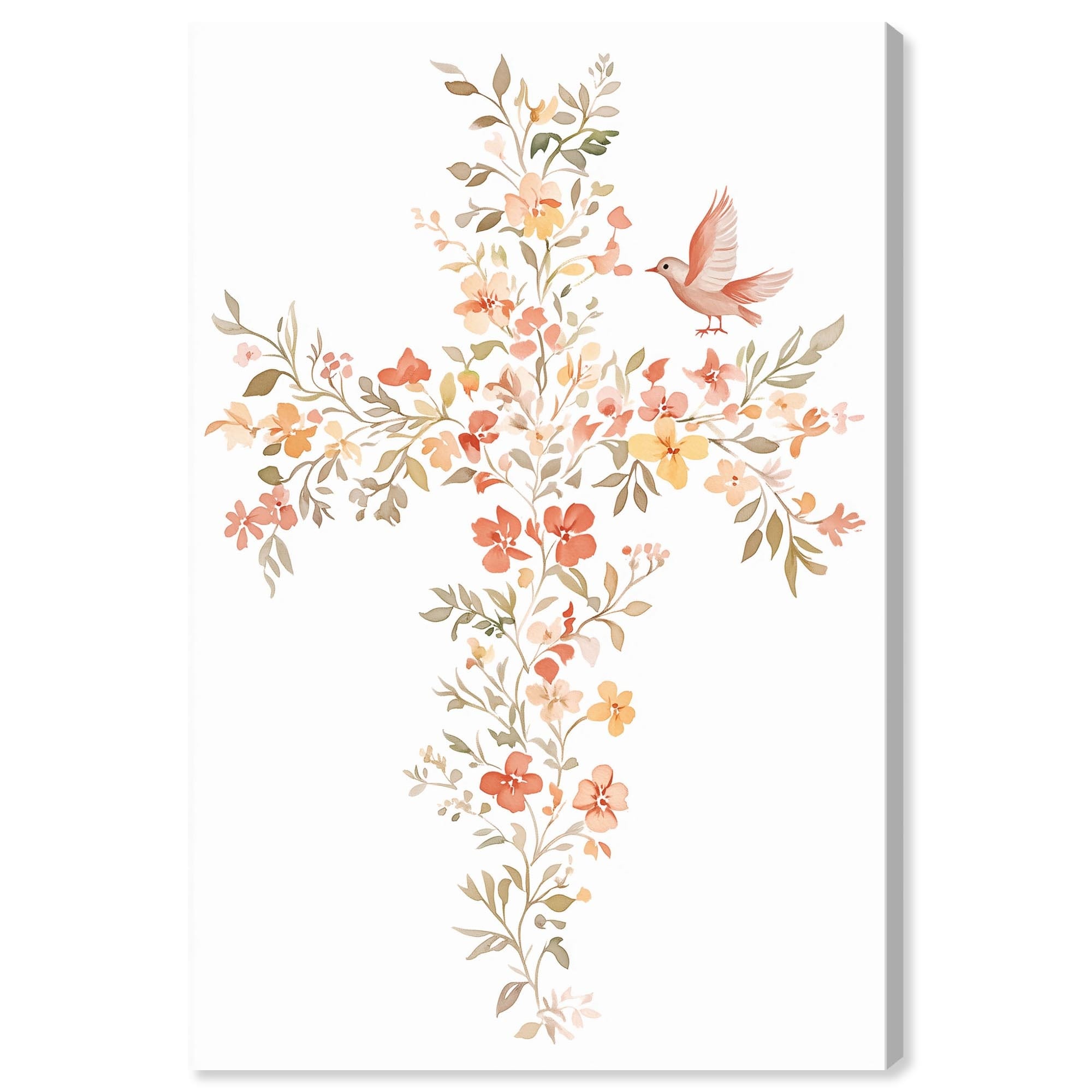 Living Cross I Jesus Wall Art Wrapped Canvas Print by Art Remedy