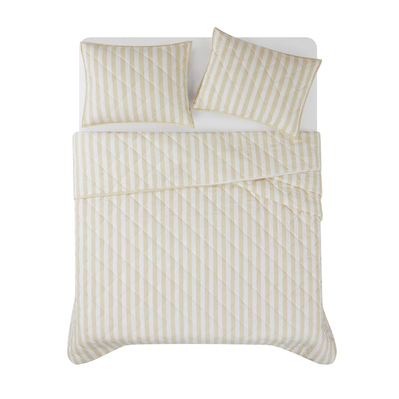 Brooklyn Loom Levi Stripe 3 Piece Quilt Set