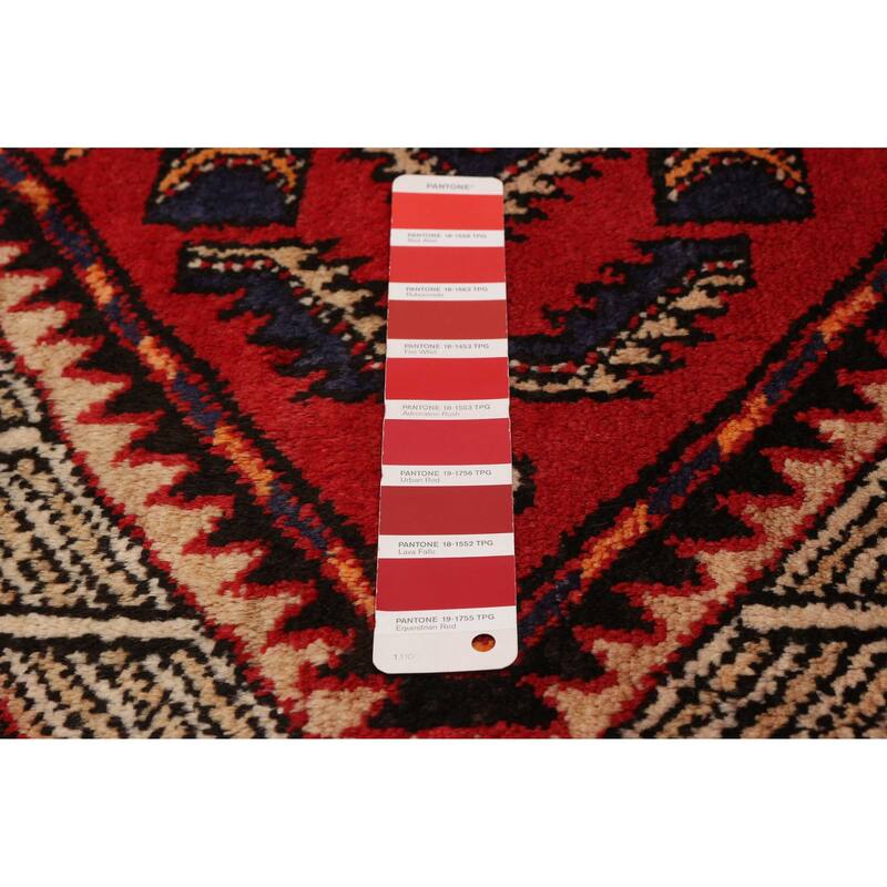 ECARPETGALLERY Hand-knotted Konya Anatolian Red Wool Rug - 3'11 x 10'9