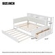 preview thumbnail 26 of 24, GDFStudio - Modern Wooden Full Size Daybed with Trundle, Bench Storage and Charging Station
