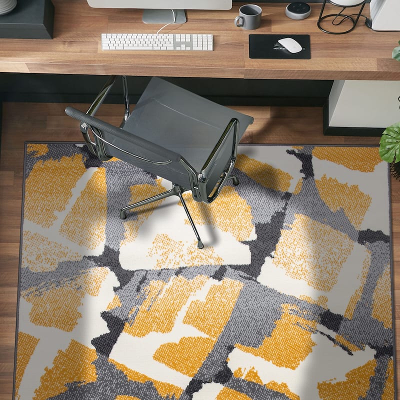 World Rug Gallery Contemporary Abstract Design Area Rug
