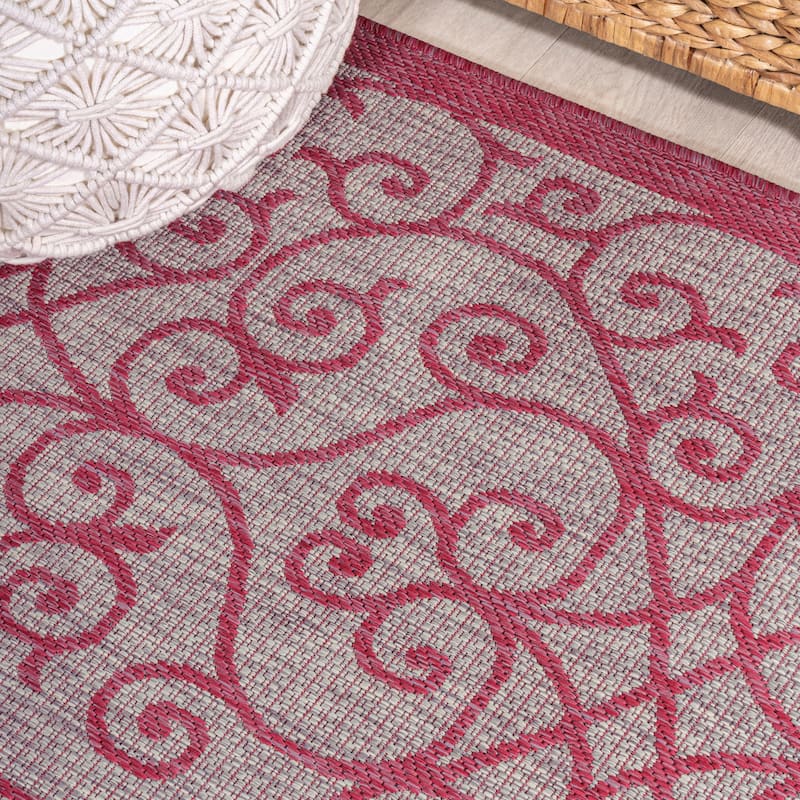 JONATHAN Y Ourika Textured Weave Indoor/Outdoor Area Rug
