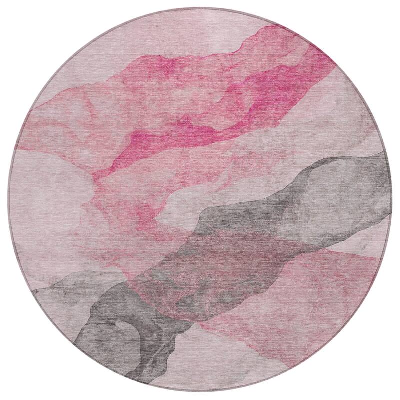 HomeRoots Abstract Transitional Rectangle Outdoor Rug