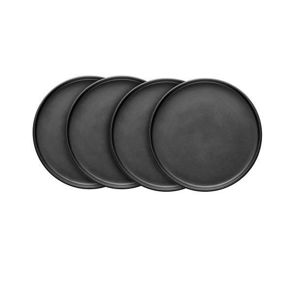 Stone Lain Stoneware Round Dinner Plates Set Of 4, Coupe Matte