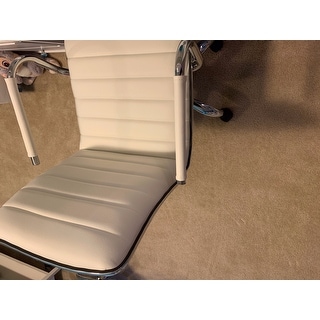 Shop Safavieh Jonika White Adjustable Height Desk Chair - 22.4" x 19.9" x 35.9" - On Sale - Free ...