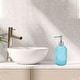 preview thumbnail 13 of 15, Elegant Soap Pump Dispenser for Bathroom 13.52oz 1 Pc Blue Silver Tone